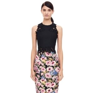Rebecca Taylor Black Lace Top